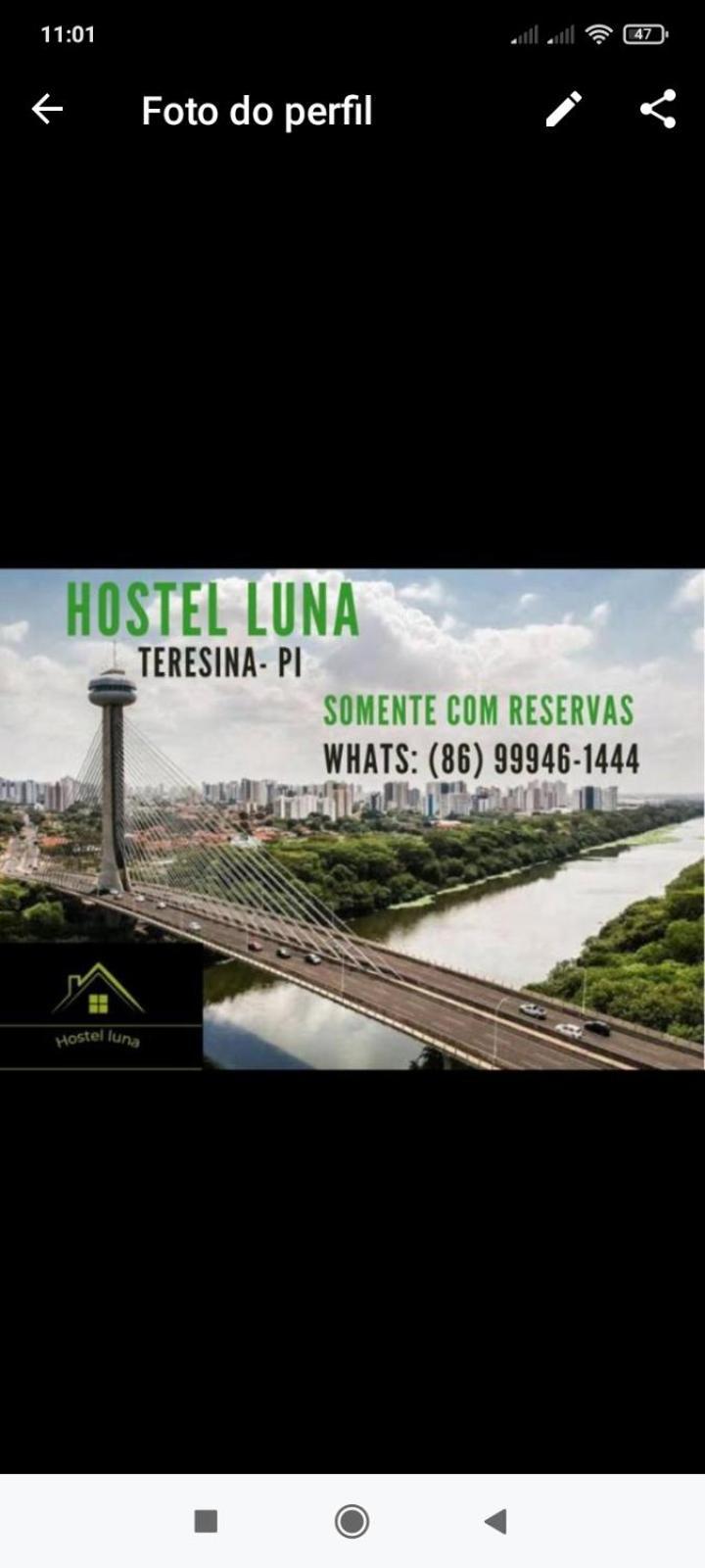 Hostel Luna Teresina Zewnętrze zdjęcie
